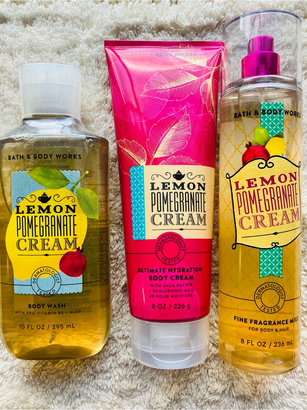Bath and Body Works Lemon Pomegranate Cream